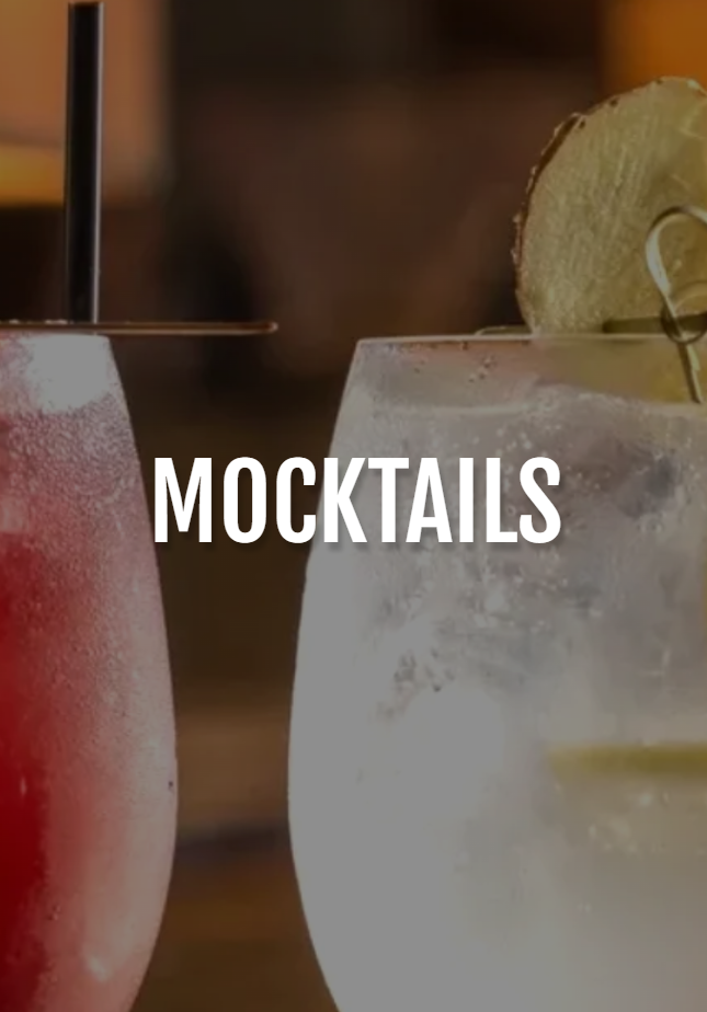 Two colourful non-alcoholic mocktails in elegant glasses showcasing Sober Sips' premium alcohol-free cocktail selection in Canada.