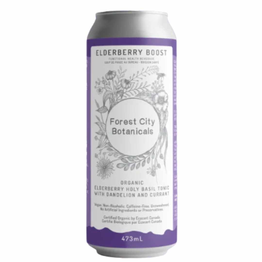 Forest City Botanicals Elderberry Boost Holy Basil Tonic with Dandelion & Currant
