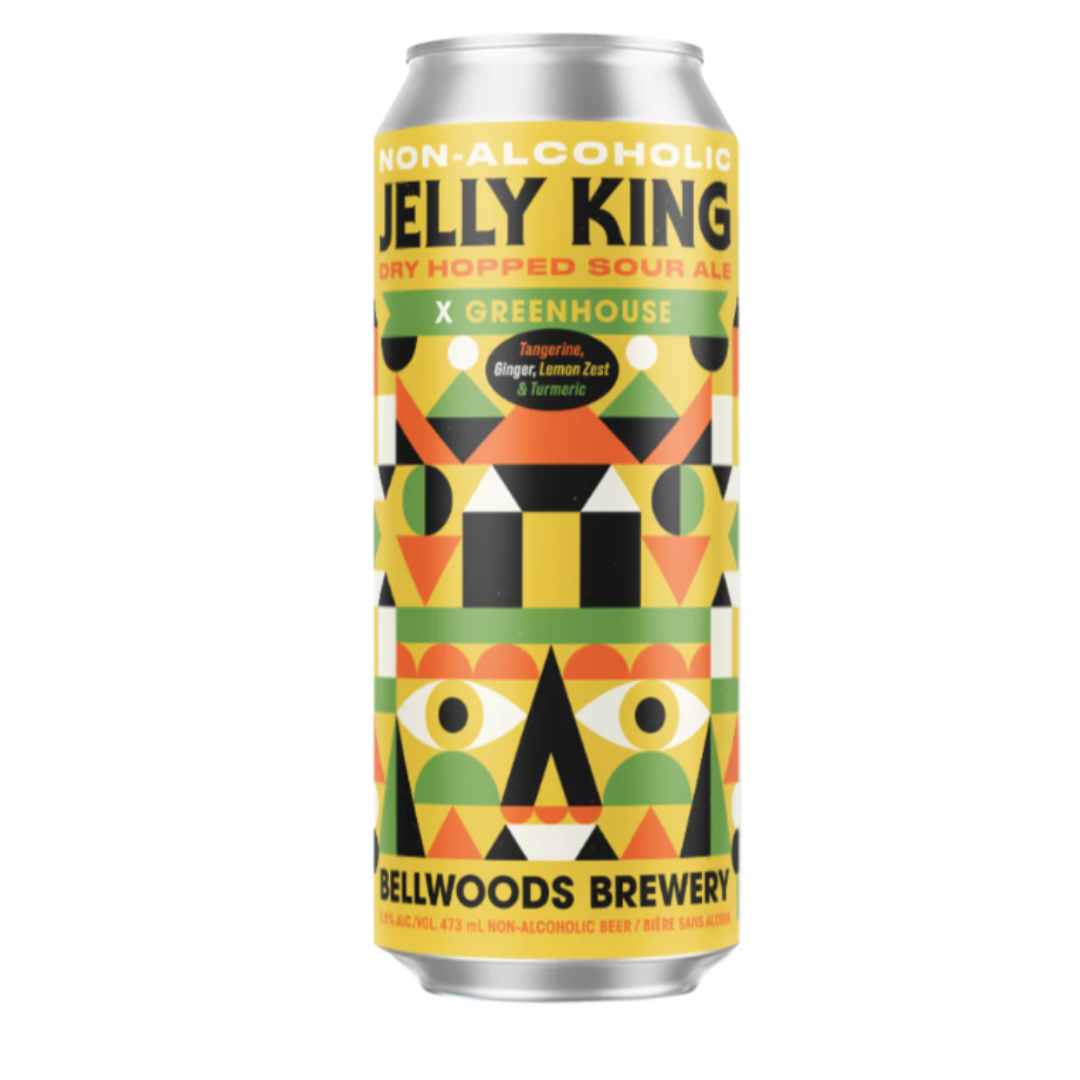 Bellwoods Brewery Non-Alcoholic Jelly King X Greenhouse W/ Tangerine, Ginger, Lemon Zest & Tumeric