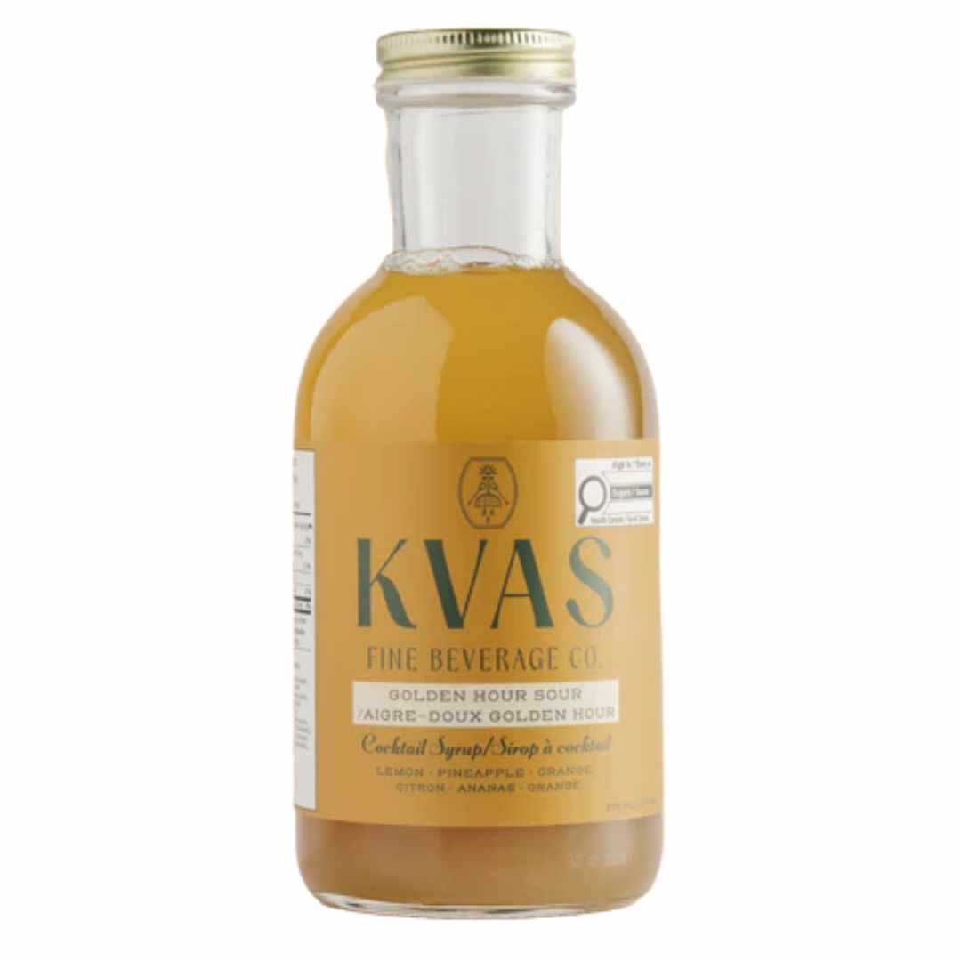 KVAS Golden Hour Sour Cocktail Syrup (Whisky Sour Simple Syrup)