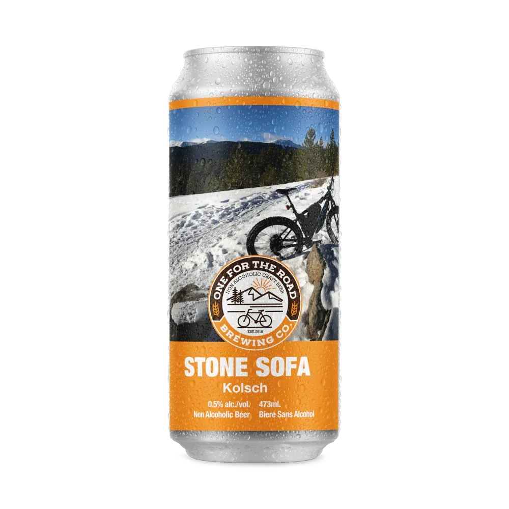 One For The Road Brewing Co. Stone Sofa Non-Alcoholic Kolsch