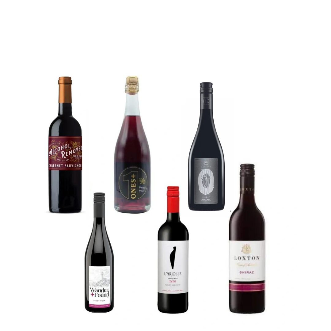 Sober Sampler: 6 Assorted Non-Alcoholic Red Wines