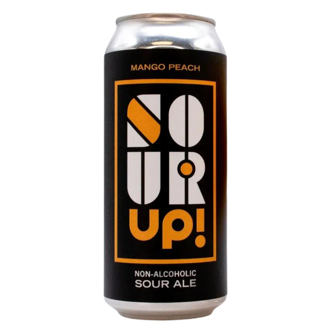Blood Brothers Brewing Sour Up Mango Peach Non-Alcoholic Sour Ale
