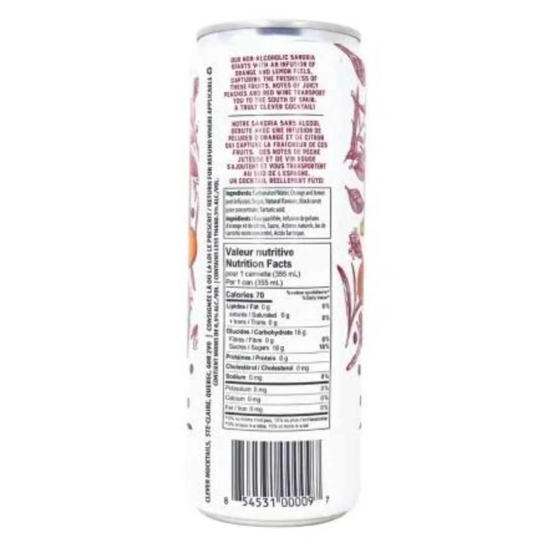 Clever Sangria Alcohol Free Cocktail