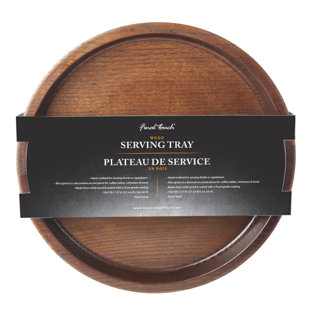 Final Touch Solid Wood Serving Tray (27 cm)