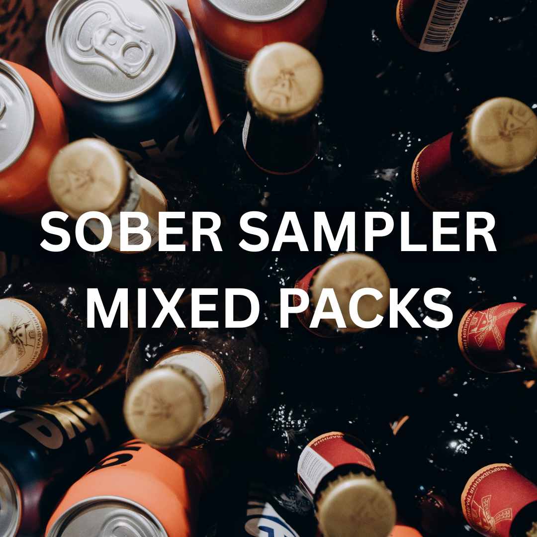 Mixed variety of mocktails and craft beer