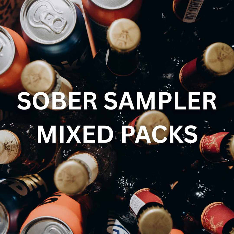 Mixed variety of mocktails and craft beer