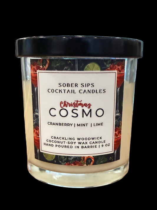 Christmas Cosmo scented crackling woodwick coconut-soy wax holiday candle 