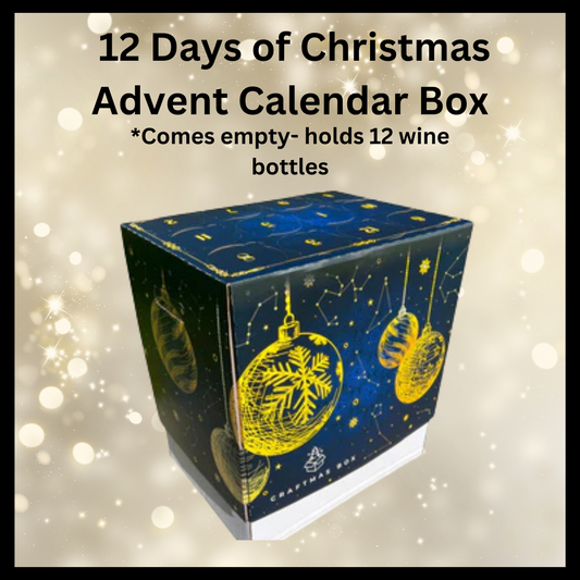 Advent Calendar Box (Comes empty- holds 12 bottles of wine)