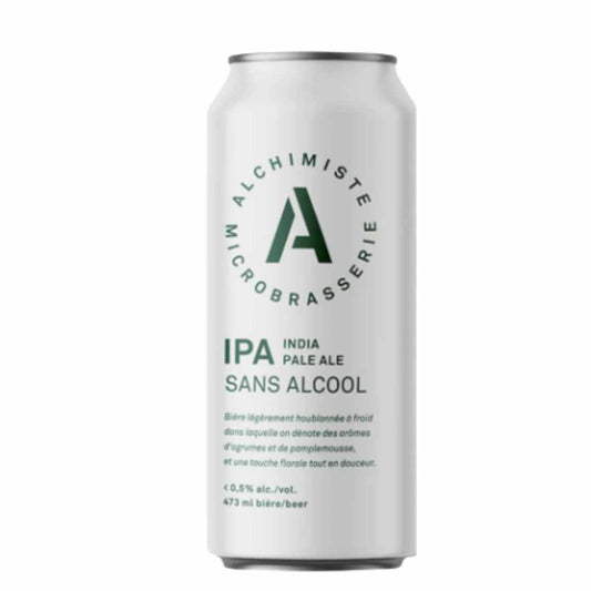 Alchimiste Alcohol-free IPA can with branding on a white background
