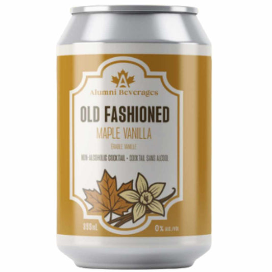 Alumni Beverages Old Fashioned Maple Vanilla can on a white background