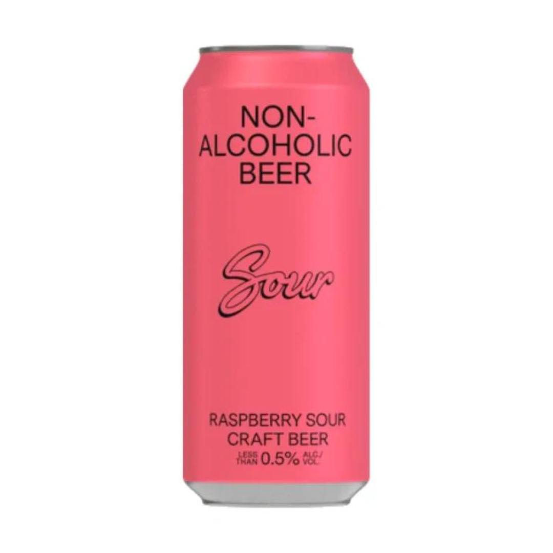 Can Raspberry Beer BSA Non Alcoholic Raspberry Sour Craft Beer – Sober Sips