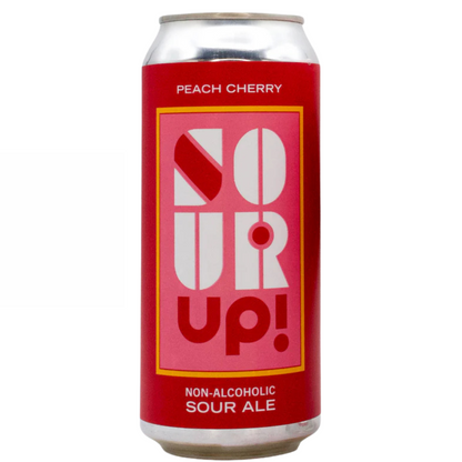 Blood Brothers Brewing Peach Cherry Sour Up Non-Alcoholic Sour Ale