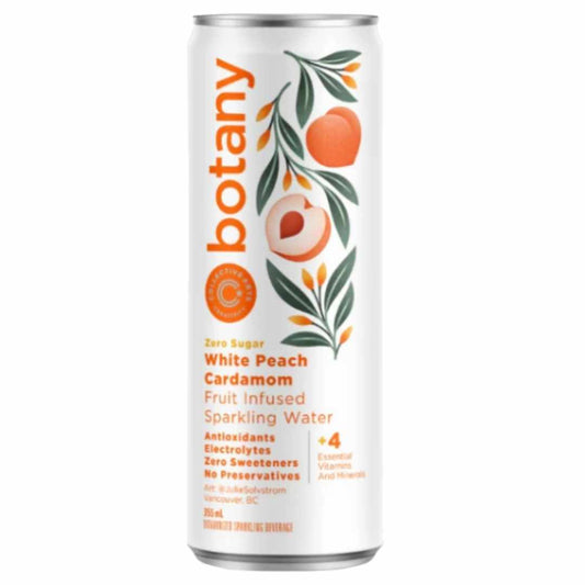 Collective Arts Botany White Peach & Sparkling Cardamom Sparkling Water