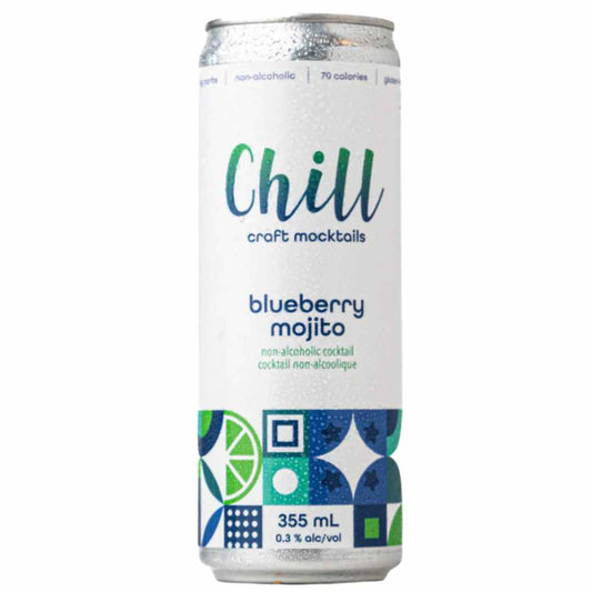 Chill Street Non-Alcoholic Blueberry Mojito Mocktail