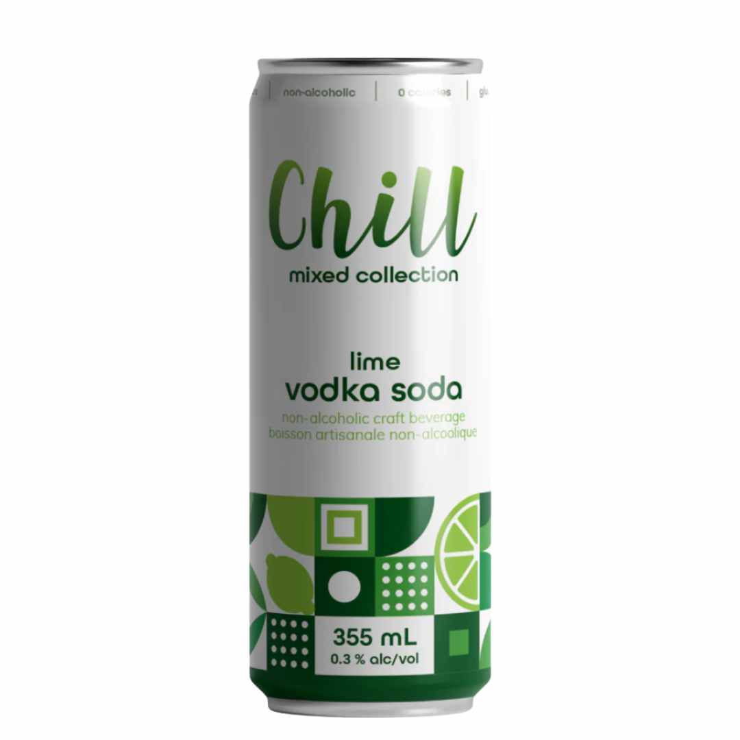 Chill Street Non-Alcoholic Lime Vodka Soda