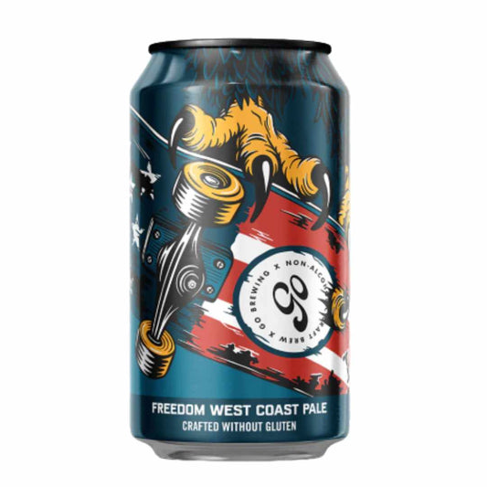 Go Brewing Freedom Westcoast Pale Non-Alcoholic Beer Crafted Without Gluten