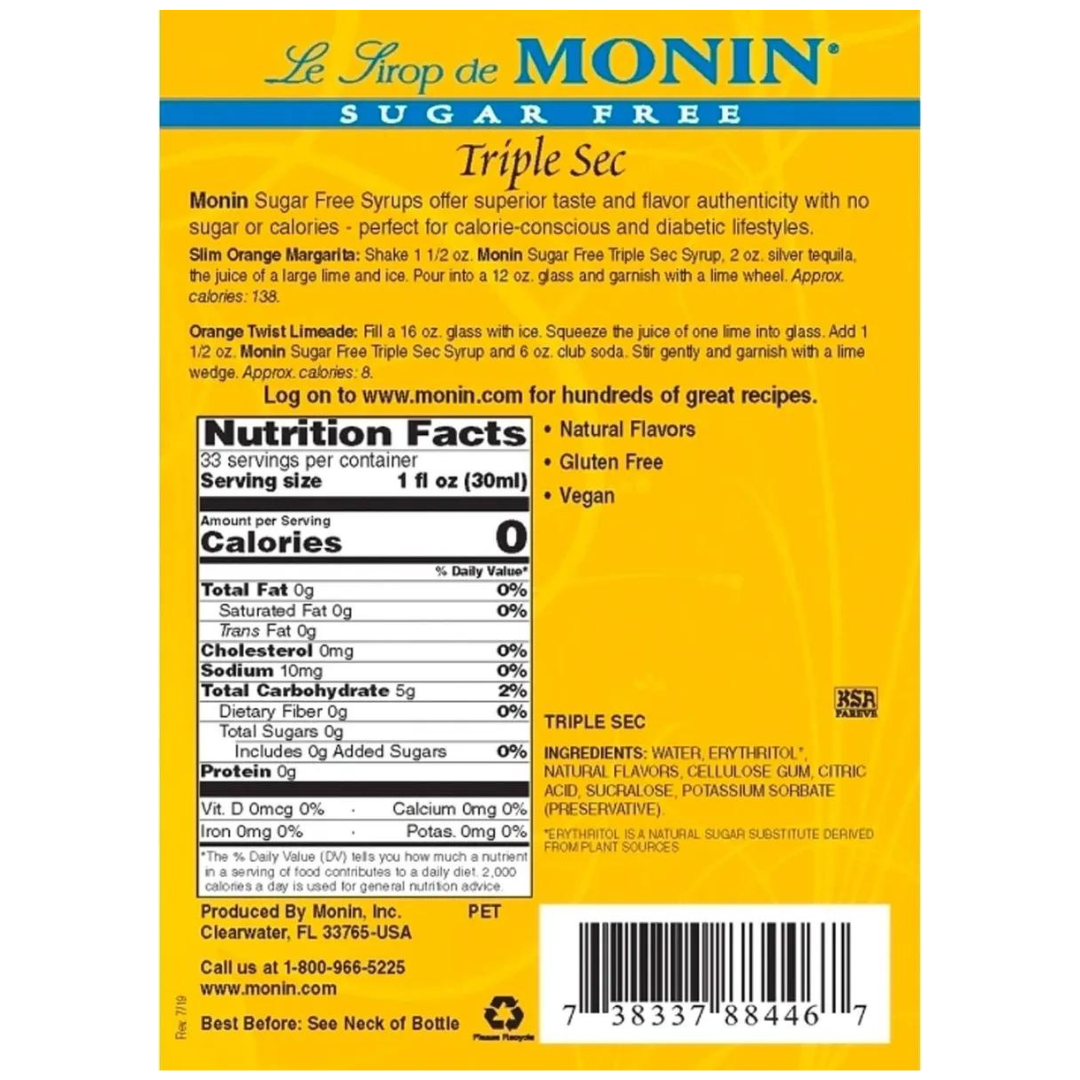 Monin Sugar-Free Non-Alcoholic Triple Sec Syrup