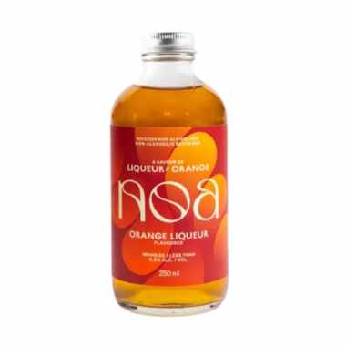 250mL bottle of NOA Orange Liqueur Triple Sec on a white background