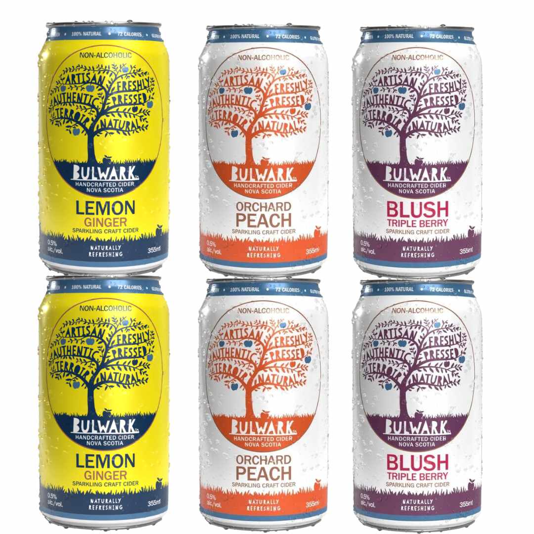 Sober Sips Non-Alcoholic Cider Variety Pack – Bulwark Sober Sampler