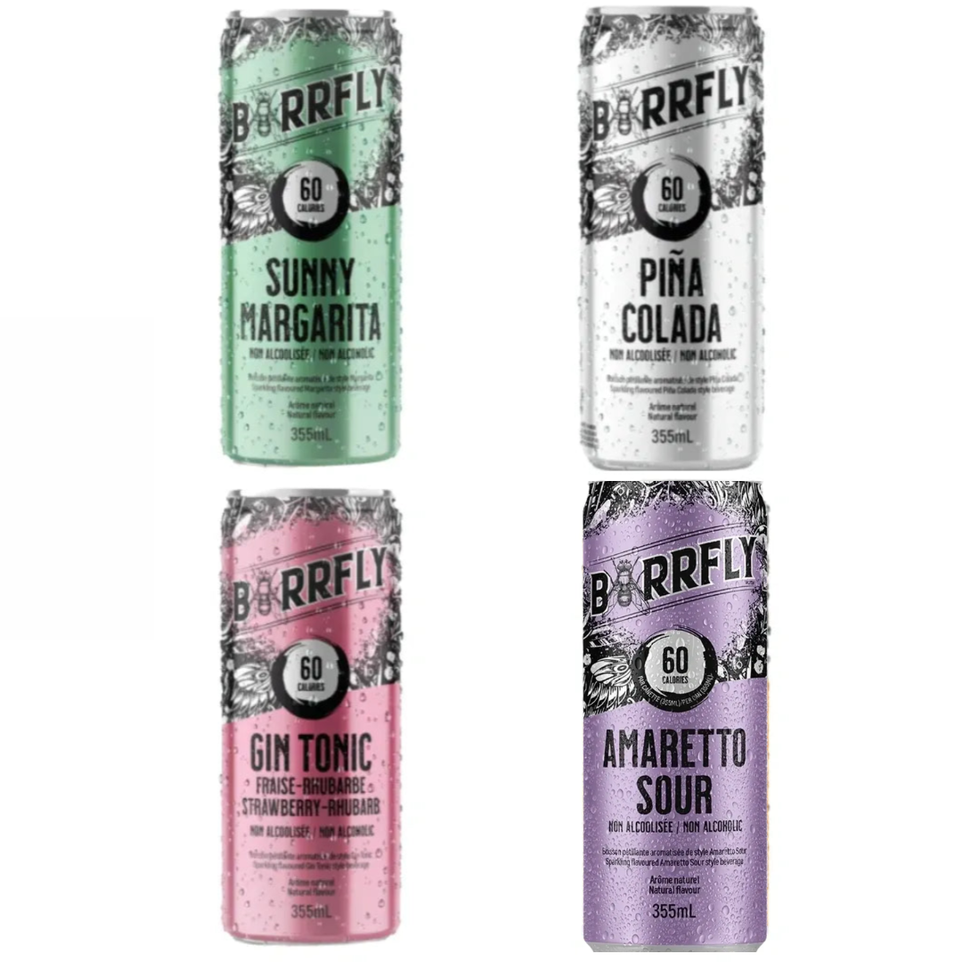 Sober Sampler: Barrfly Mocktails Assorted 4 Pack