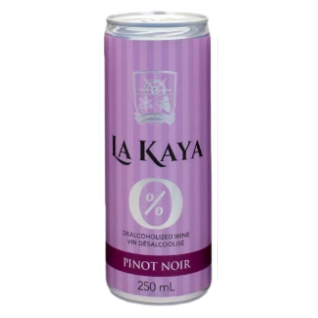 La Kaya alcohol-free Pinot Noir can on a white background