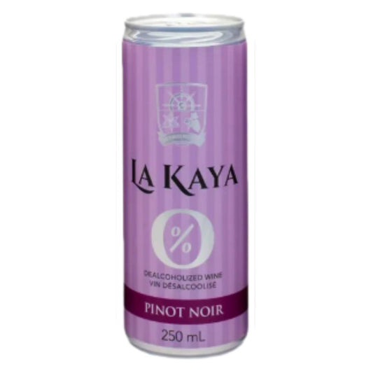 La Kaya alcohol-free Pinot Noir can on a white background