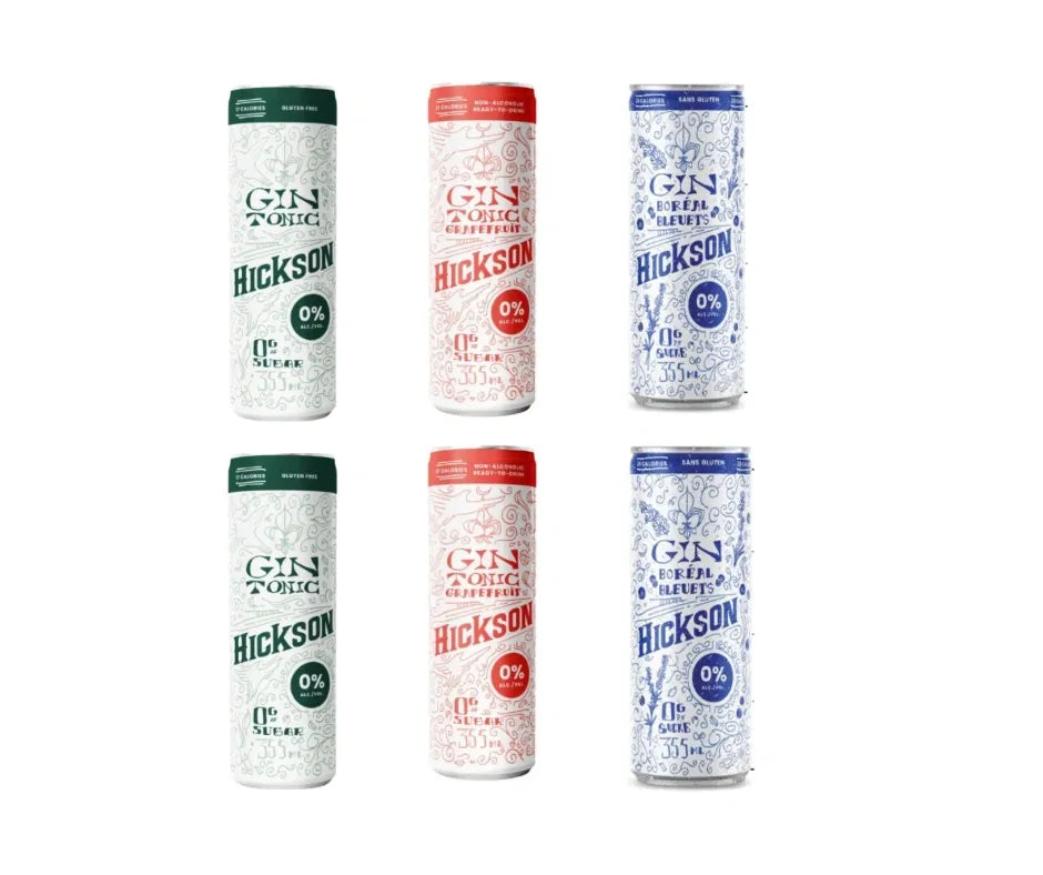 Sober Sampler: Hickson Non-Alcoholic Gin Mixed 6 Pack